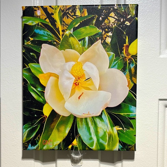 Other - Floral Canvas Wall Art with White and Green
Picture taken with my phone